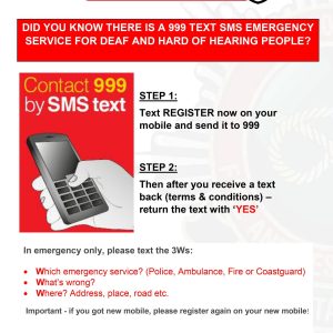 999 Text service for Deaf people